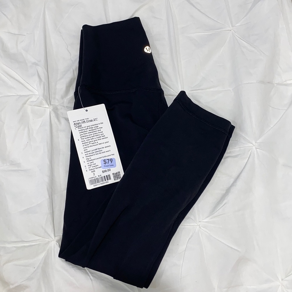Lululemon Align HR Crop 21” Cool NWT
